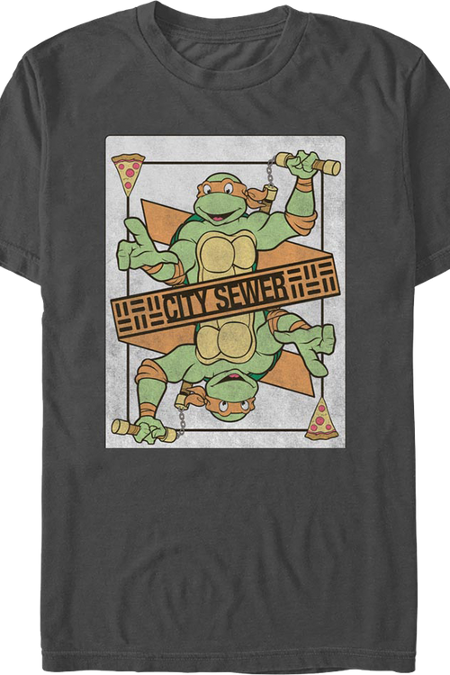 Michelangelo Playing Card Teenage Mutant Ninja Turtles T-Shirtmain product image