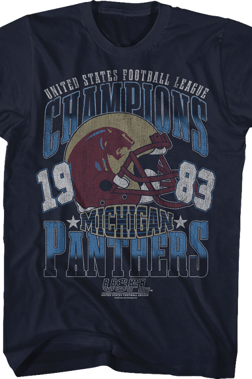 Michigan Panthers 1983 Champions USFL T-Shirtmain product image