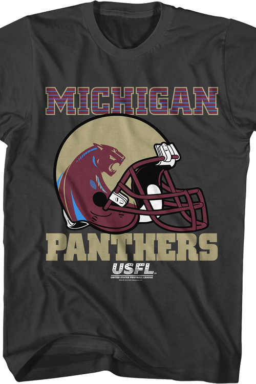Michigan Panthers Helmet USFL T-Shirtmain product image