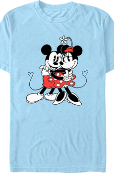Mickey And Minnie Hugging Disney T-Shirt