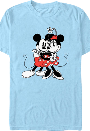 Mickey And Minnie Hugging Disney T-Shirt