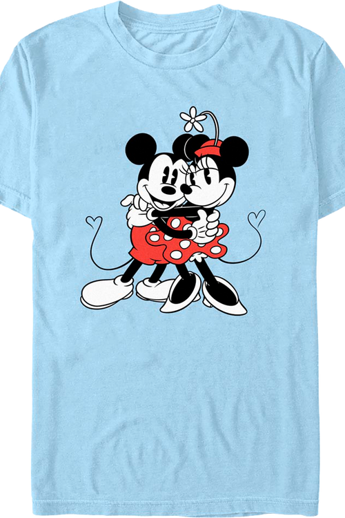 Mickey And Minnie Hugging Disney T-Shirtmain product image