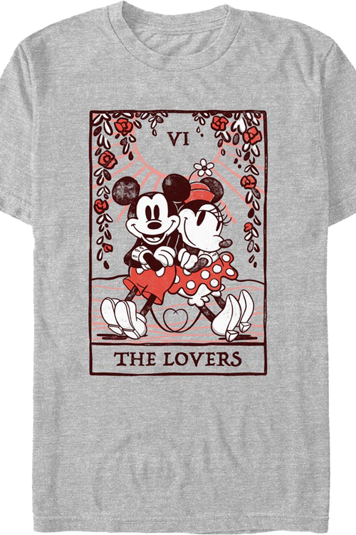 Mickey & Minnie Lovers Tarot Card Disney T-Shirtmain product image
