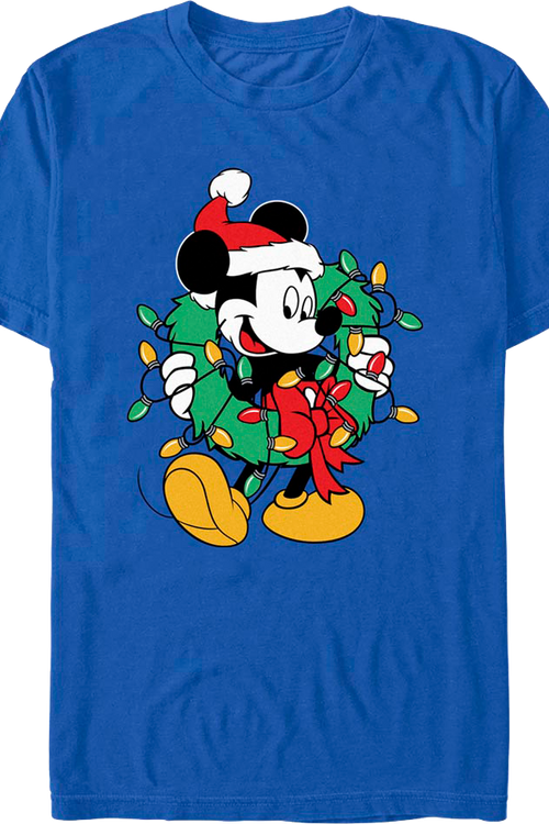 Mickey Mouse Christmas Wreath Disney T-Shirtmain product image