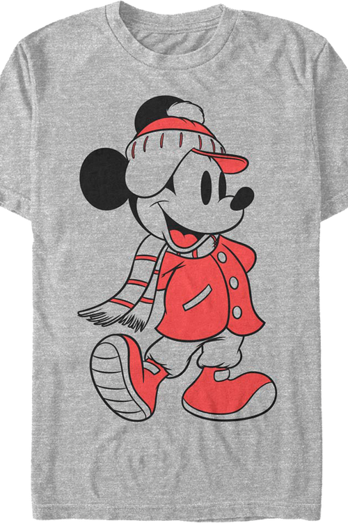 Mickey Mouse Dressed For Winter Disney T-Shirtmain product image