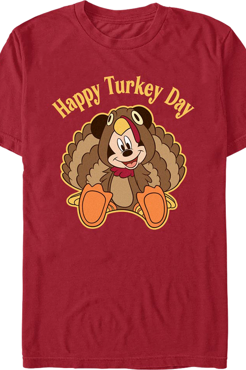 Mickey Mouse Happy Turkey Day Disney T-Shirtmain product image