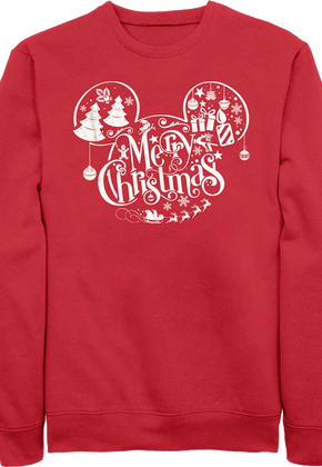 Mickey Mouse Merry Christmas Disney Sweatshirt