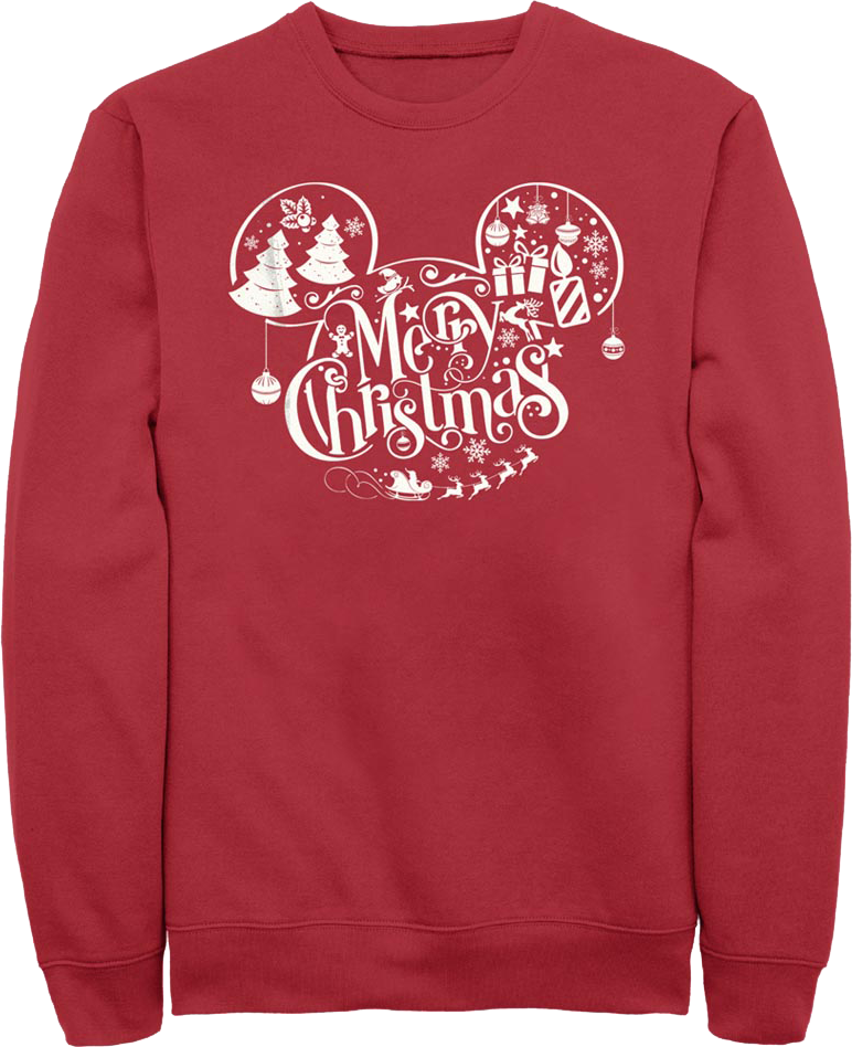 Mickey Mouse Merry Christmas Disney Sweatshirt