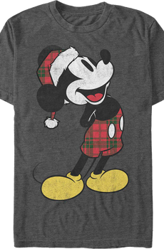 Mickey Mouse Santa Hat Disney T-Shirt