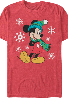 Mickey Mouse Snowflakes Disney T-Shirt