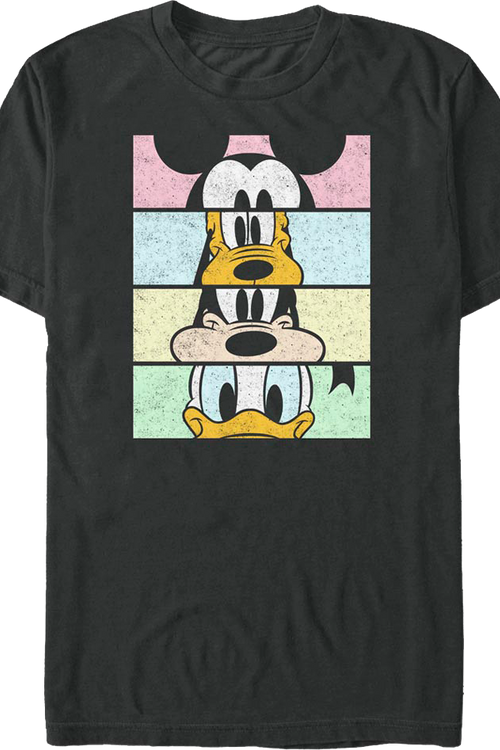 Mickey Pluto Goofy Donald Crop Tops Disney T-Shirtmain product image
