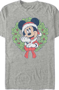 Mickey's Christmas Wreath Disney T-Shirt
