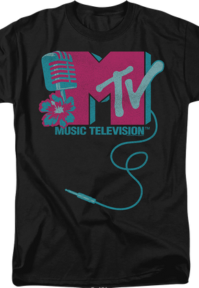 Microphone Logo MTV Shirt