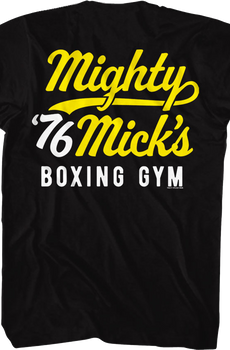 Mighty Mick's Boxing Gym Front & Back Rocky T-Shirt