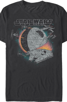 Millennium Falcon Narrow Escape Star Wars T-Shirt