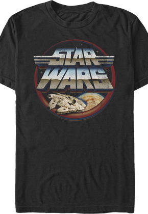 Millennium Falcon And Winged Logo Star Wars T-Shirt