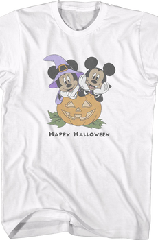 Minnie Mouse Mickey Mouse Happy Halloween Disney T-Shirt