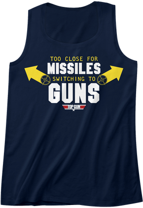 Missiles To Guns Top Gun Tank Top