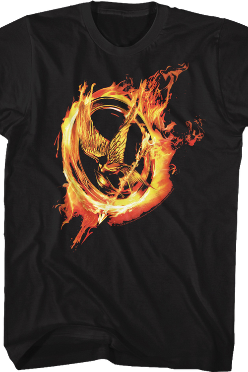 Mockingjay Flames Hunger Games T-Shirtmain product image