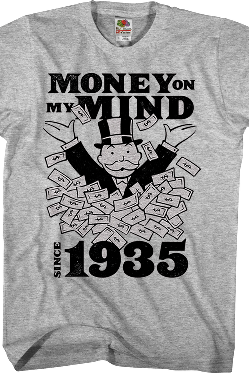 Money On My Mind Since 1935 Monopoly T-Shirtmain product image