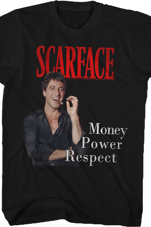 Money Power Respect Scarface T-Shirtmain product image