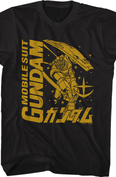 Monochrome Mobile Suit Gundam T-Shirt