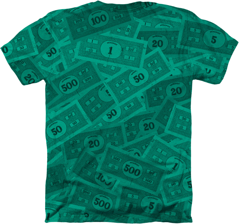 monopoly money dollar animation on a green screen background., image size:976x914