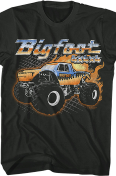 Truck On Fire Bigfoot T-Shirt