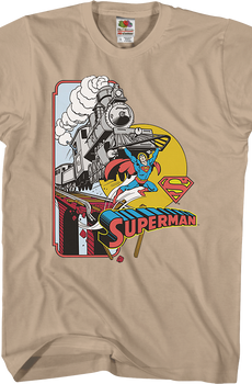 More Powerful Than A Locomotive Superman T-Shirt