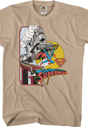 More Powerful Than A Locomotive Superman T-Shirt