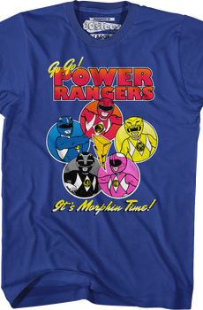 Morphin Time Circles Mighty Morphin Power Rangers T-Shirt