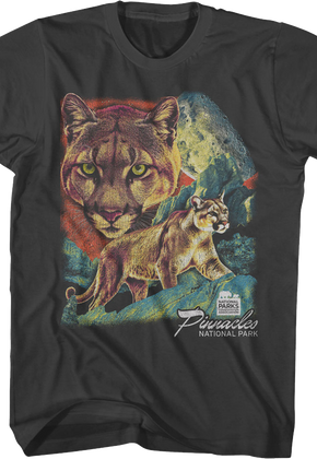 Mountain Lion Collage Pinnacles National Park T-Shirt
