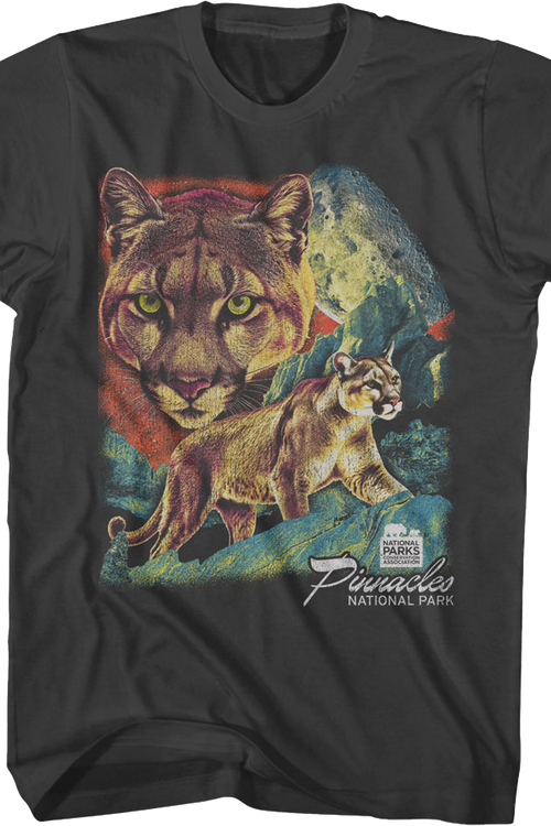 Mountain Lion Collage Pinnacles National Park T-Shirtmain product image