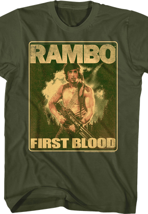 Movie Poster First Blood Rambo T-Shirt