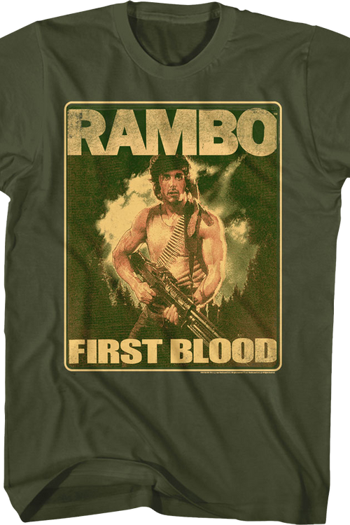 Movie Poster First Blood Rambo T-Shirtmain product image