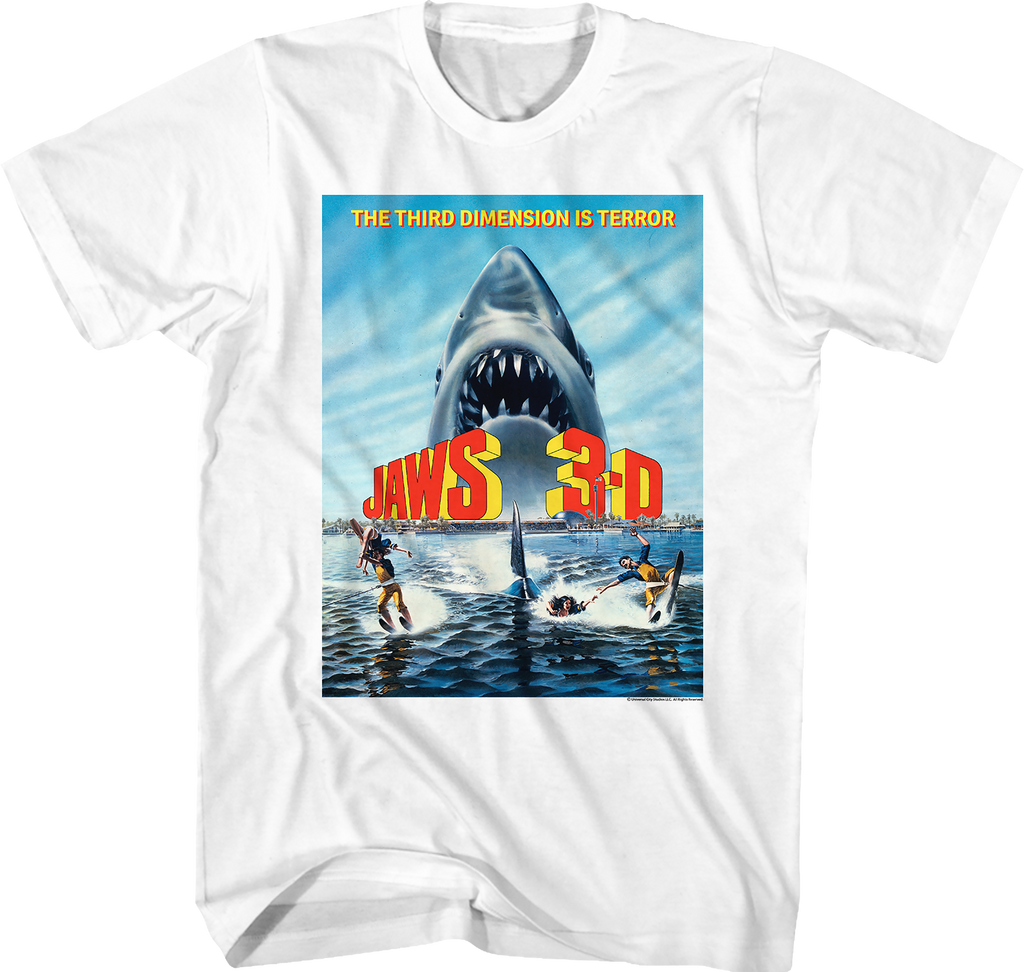 T-shirt Les Dents De La Mer (Jaws) - Poster Movie Vintage - Coton Unisexe - Gildan Soft Style - Neuf Sans étiquette