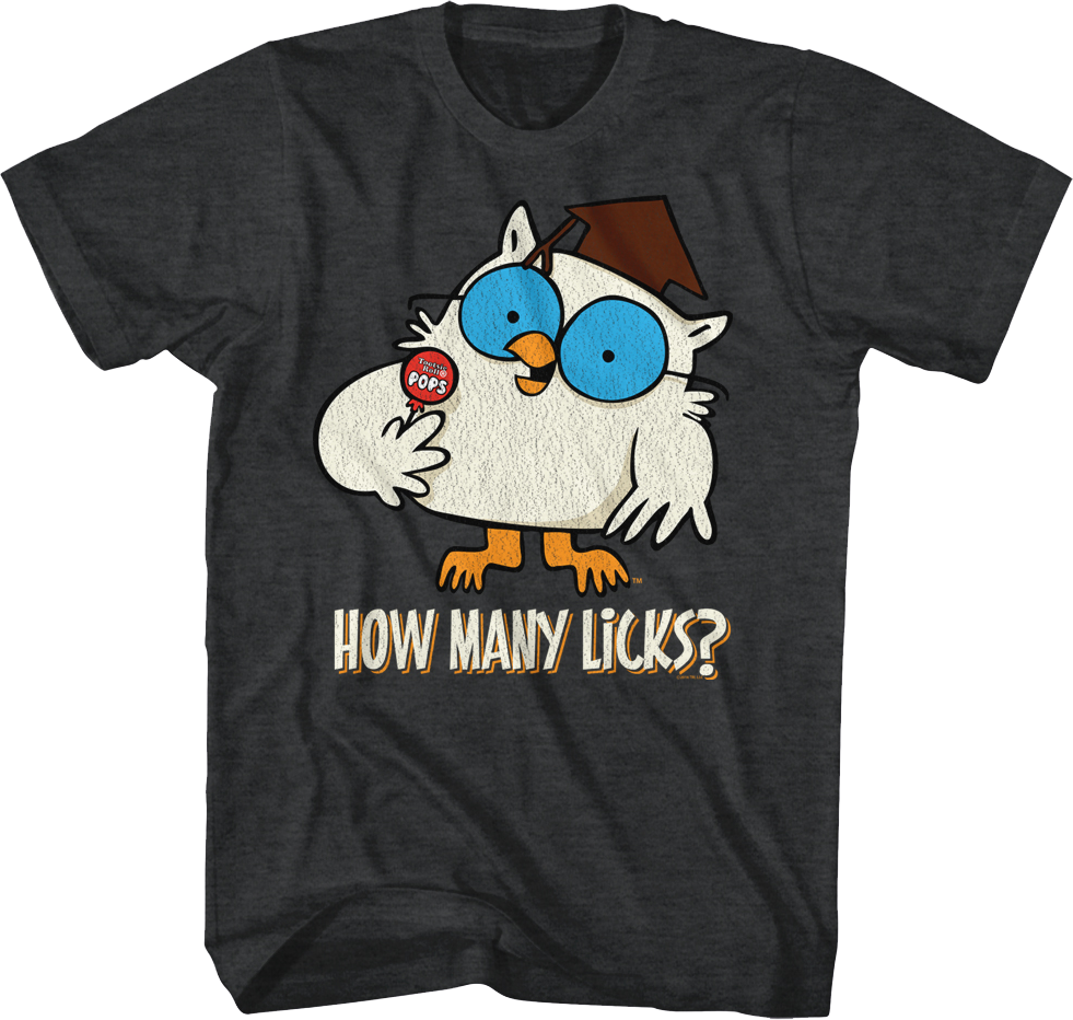 Tootsie Roll Manylicks Black Heather Adult T-Shirt Large, image size:981x932