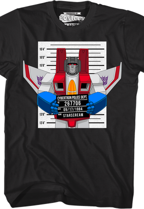 Mug Shot Starscream Transformers T-Shirt