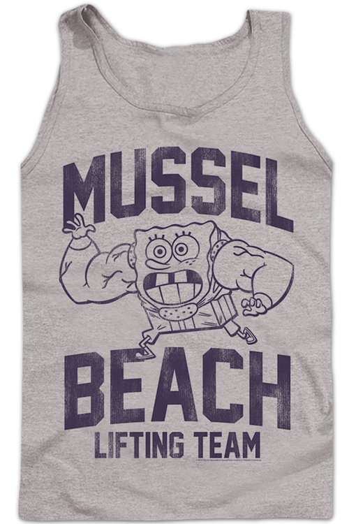 Mussel Beach Lifting Team SpongeBob SquarePants Tank Topmain product image