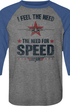 Need For Speed Top Gun Raglan Baseball Shirt