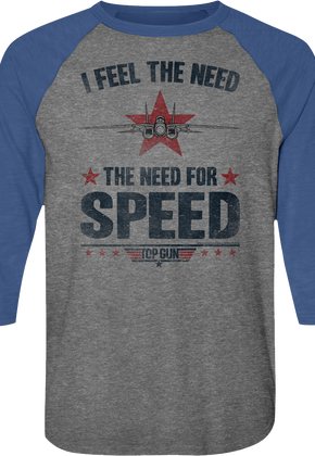 Need For Speed Top Gun Raglan Baseball Shirt