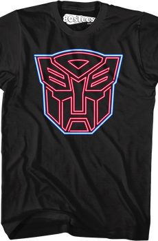 Neon Autobots Logo Transformers T-Shirt