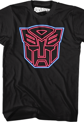 Neon Autobots Logo Transformers T-Shirt