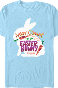 Neon Carrot For The Easter Bunny Crayola T-Shirt