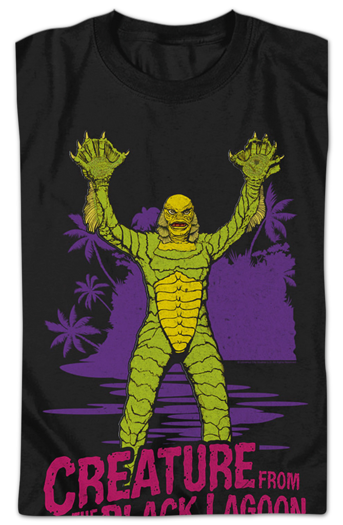 Neon Creature From The Black Lagoon T-Shirt