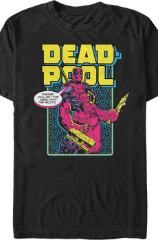 Neon Deadpool Marvel Comics T-Shirt