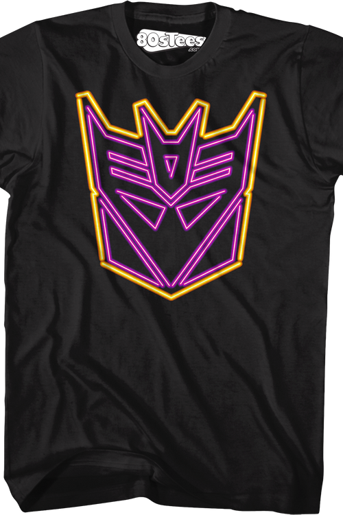 Neon Decepticons Logo Transformers T-Shirtmain product image