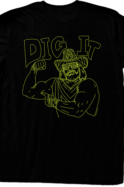 Neon Dig It Macho Man Randy Savage T-Shirtmain product image