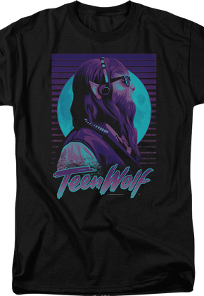 Neon Headphones Teen Wolf T-Shirt