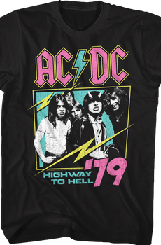 Neon Highway To Hell ACDC Shirt